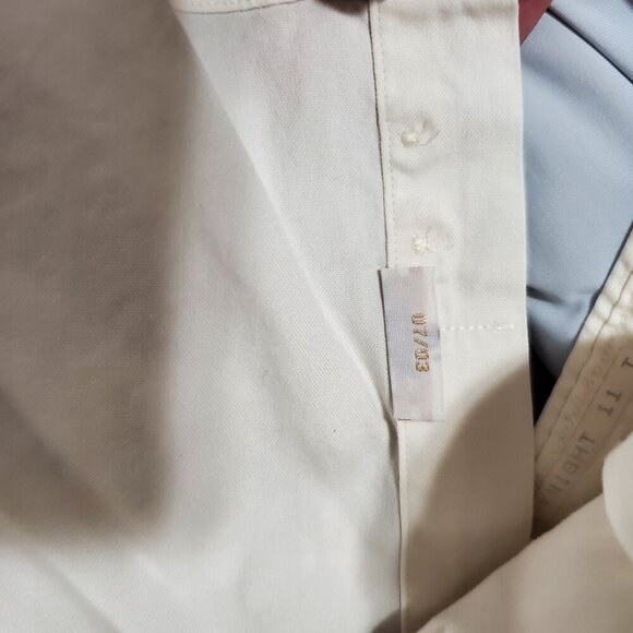Nordstrom Classic 2 X 2 Pinpoint Men's Dress Shirt 100% Cotton 16.5 - 36 - Picture 8 of 9